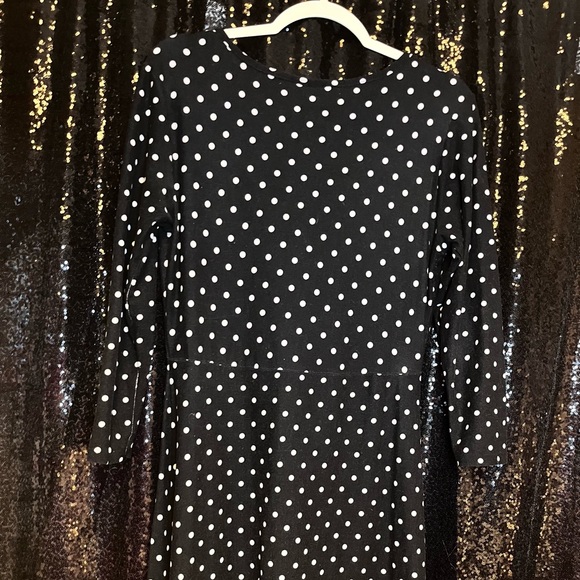 Bobbie Brooks Black and White Polka Dot Dress - Picture 5 of 7